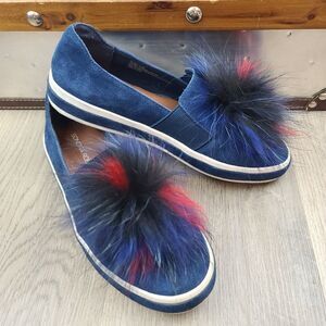 Sondra Roberts Romy Leather Slip On Sneakers size 6.5